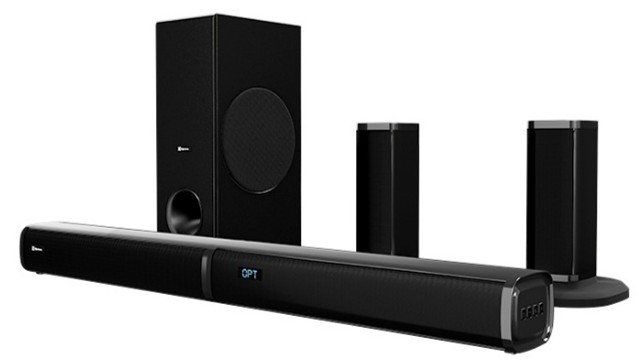 Klip Xtreme - Sound bar - Black, 5.1ch Wireless Subwoofer, KSB-600