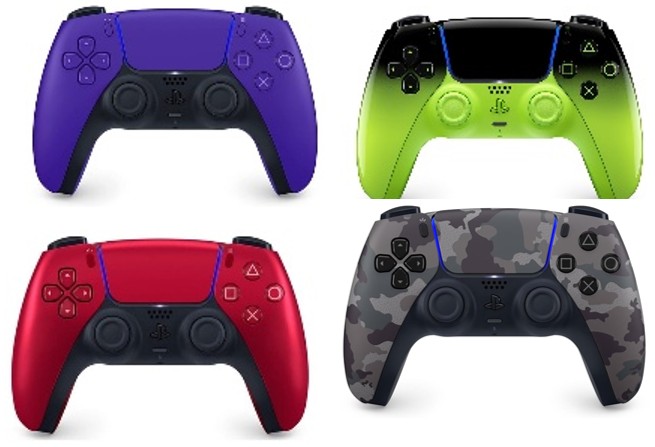 Sony DualSense Wireless Controller for PlayStation 5 CFI-ZCT2W Volcanic Red, Remix Green, Gray, Purple